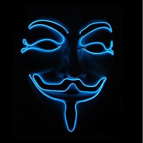 Nouveau masque LED Guy Fawkes