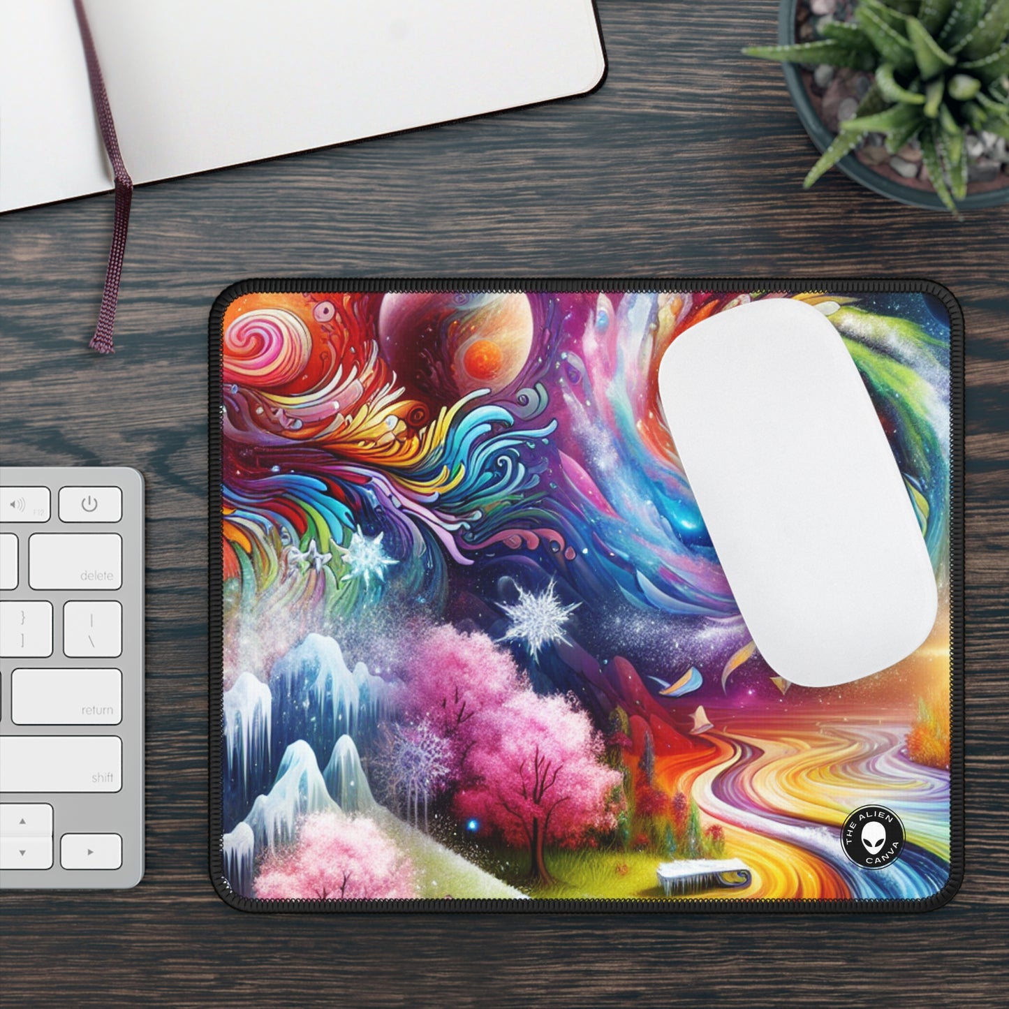 "Chronicles of Change: A Timeless Tapestry" - The Alien Gaming Mouse Pad