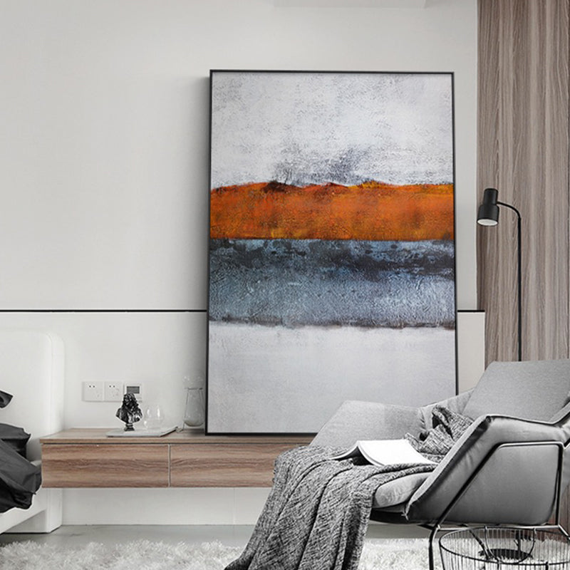 Affiche d'image moderne d'art mural gris abstrait scandinave