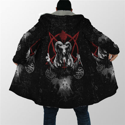 Chaqueta acolchada de algodón con cremallera completa y estampado digital 3D