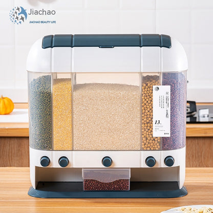 Caja de almacenamiento separada para cereales de cocina sellada