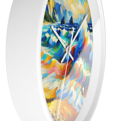 "Le Rivage Fauviste" - L'Horloge Murale Alien Fauvisme