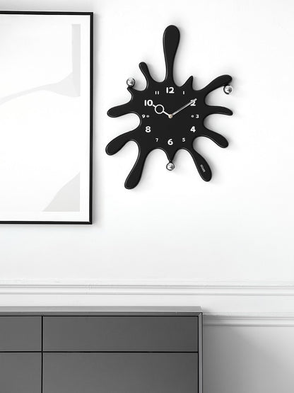 Reloj de pared creativo sin perforaciones de arte simple