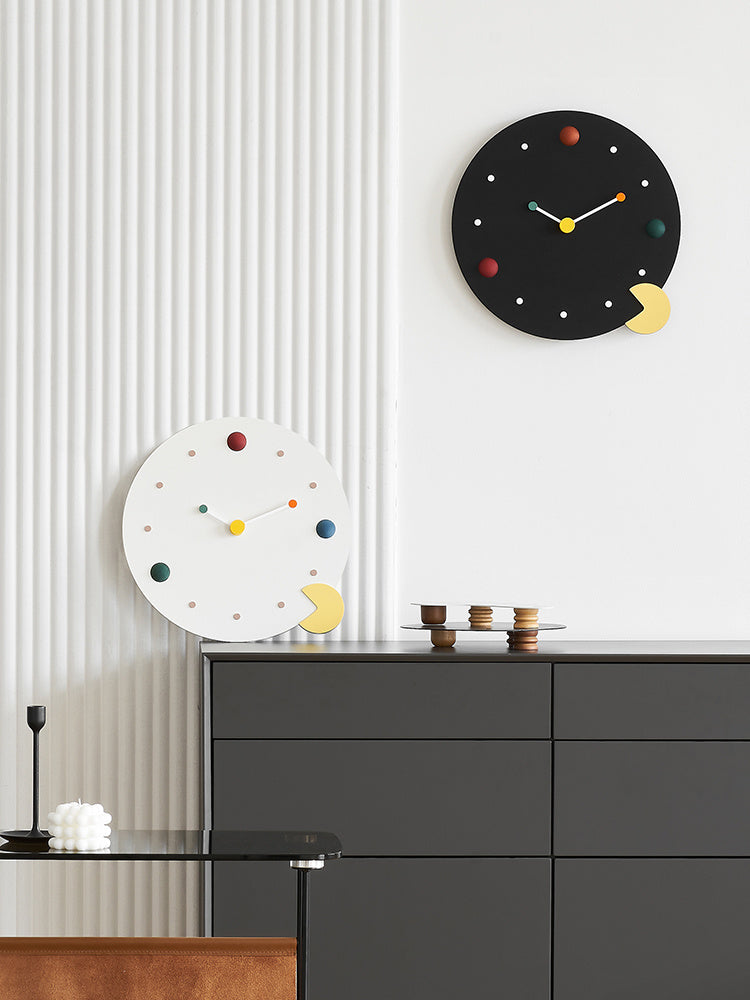 Reloj de pared doméstico simple de moda creativa sin perforaciones