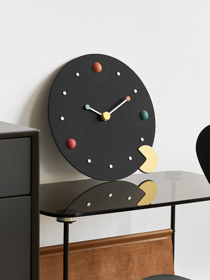 Reloj de pared doméstico simple de moda creativa sin perforaciones