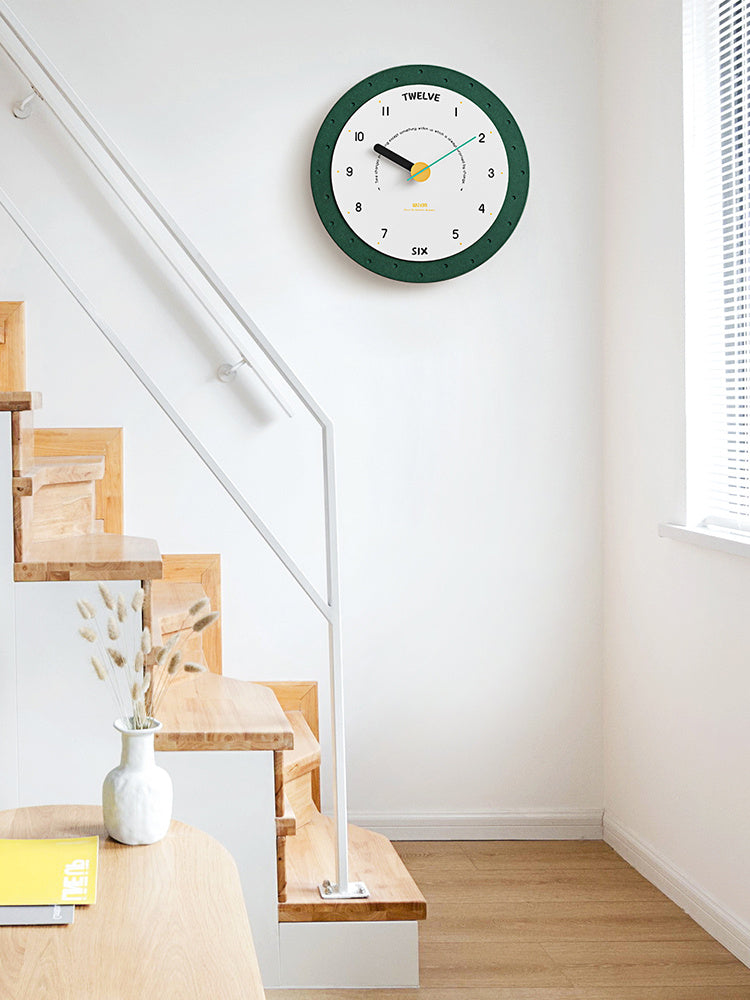 Reloj de pared de moda para el hogar, sala de estar, simple, sin perforaciones