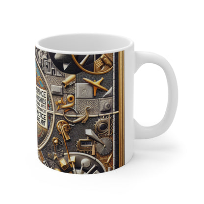 "Art transgressif : défier les normes et les attentes" - La tasse en céramique Alien 11oz Style d'art transgressif