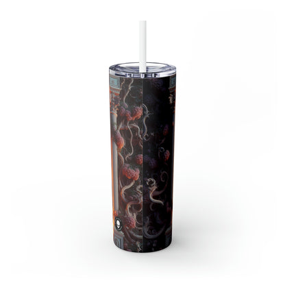 "The Elegant Starlight of Baroque". - The Alien Maars® Skinny Tumbler with Straw 20oz Baroque