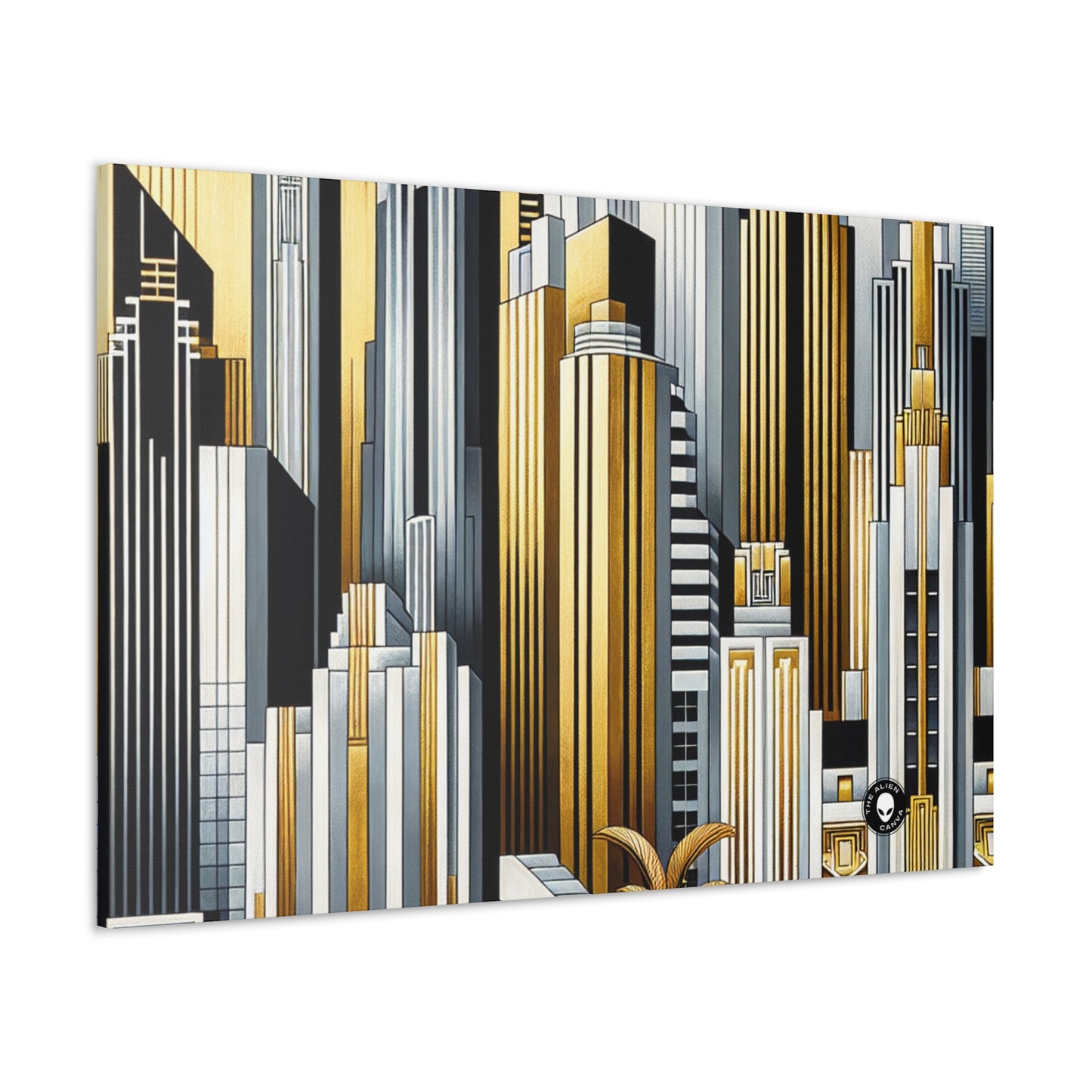 "Artistic Deco Dreamscape" - The Alien Canva Art Deco