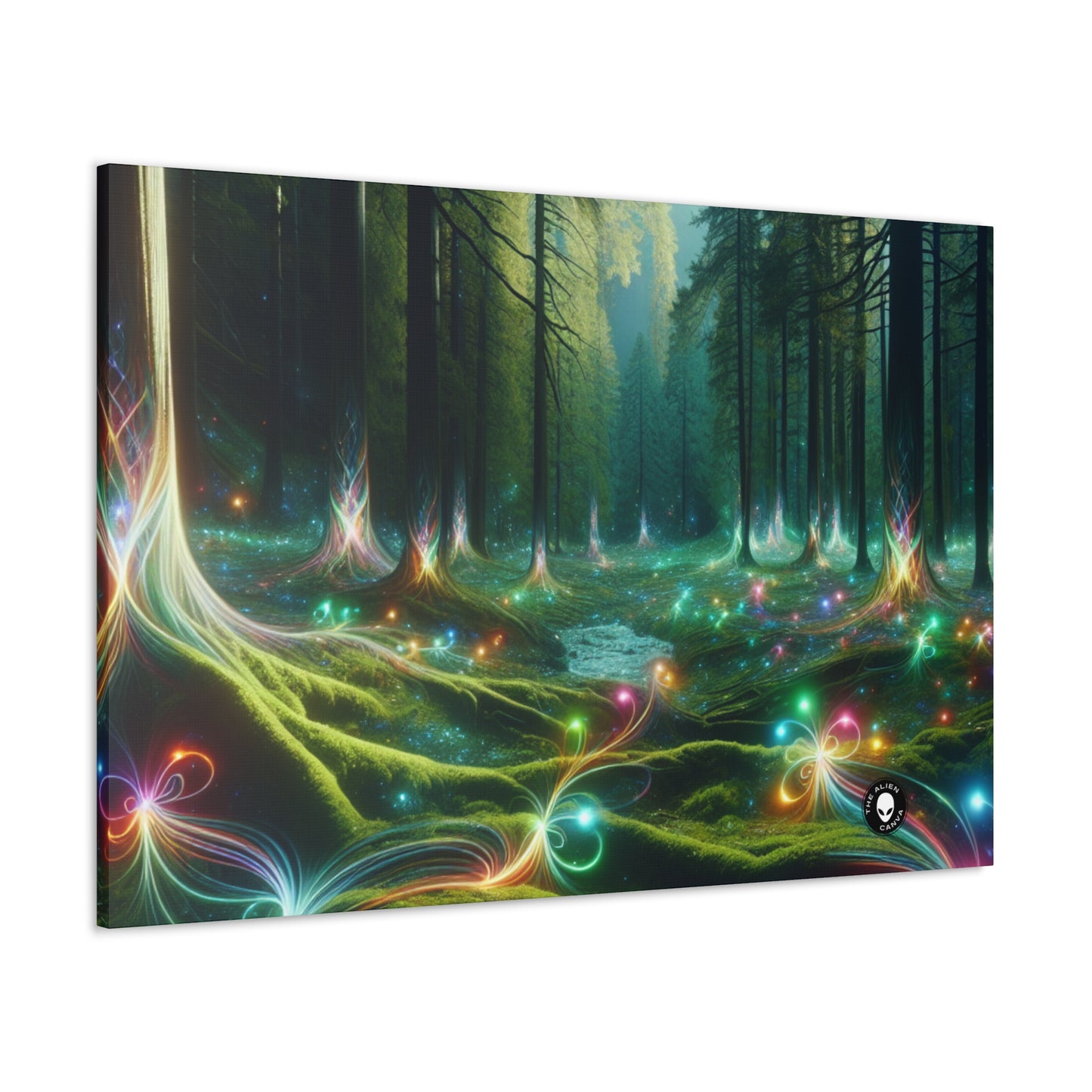 - Crystal-Enchanted Forest: A Tapestry of Light - The Alien Canva