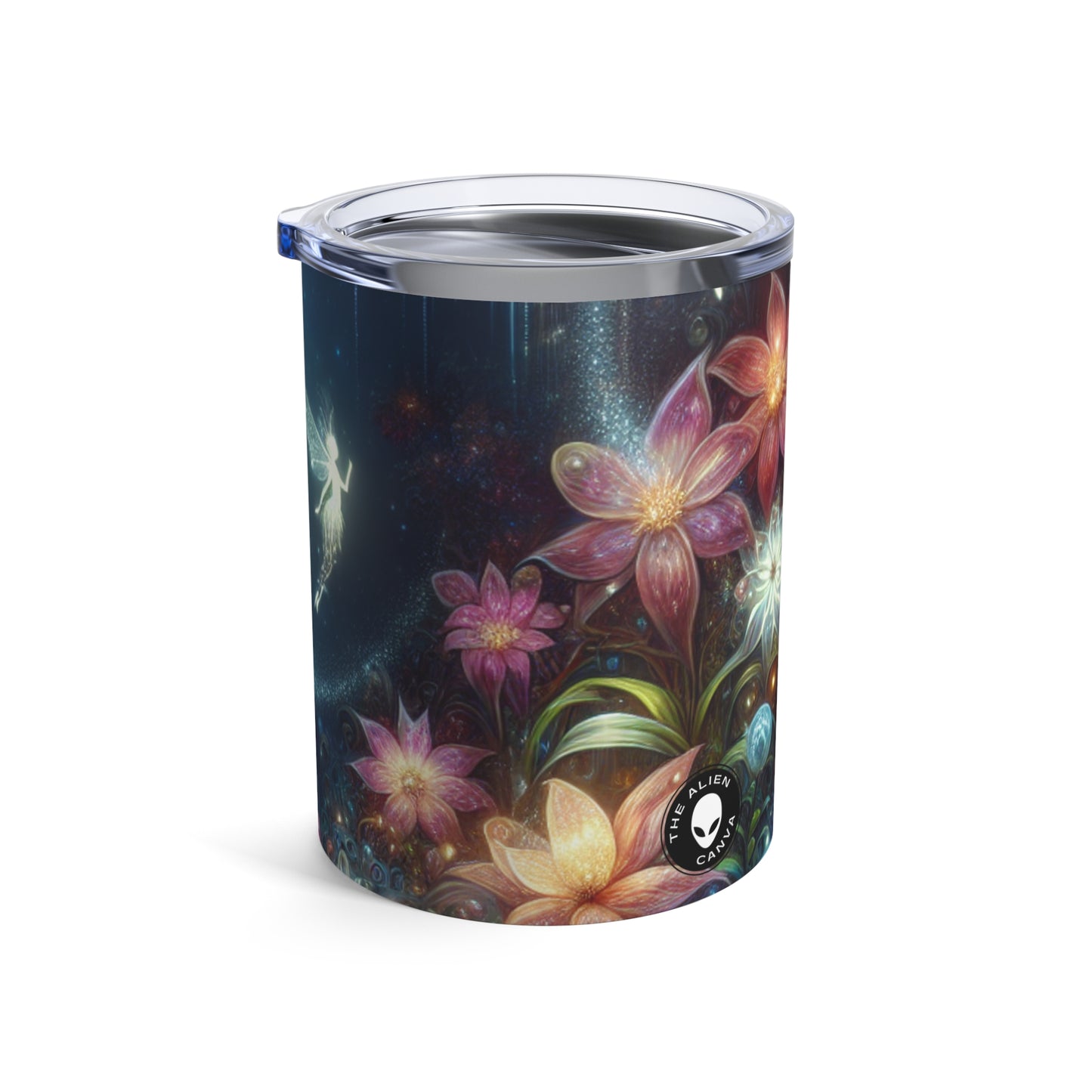 "Enchanted Moonlit Flower Forest" - The Alien Tumbler 10oz