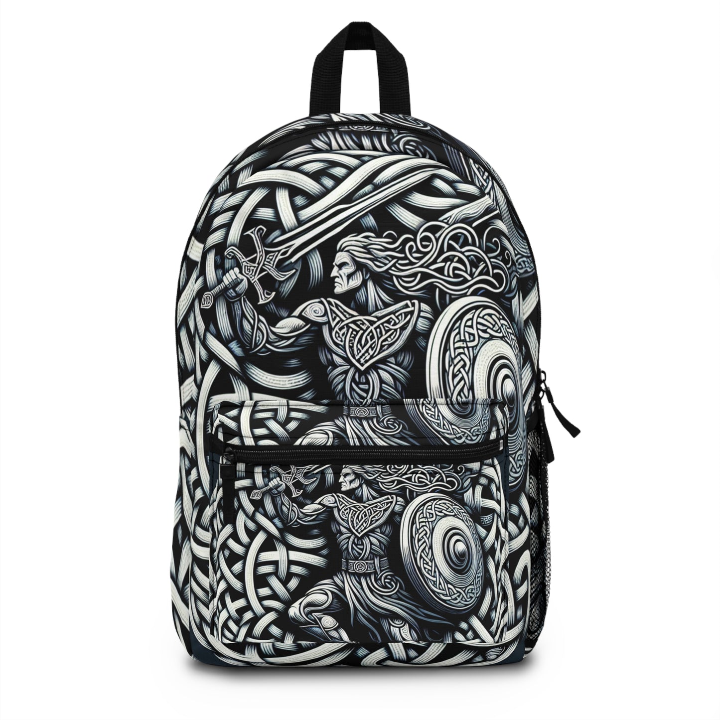 "Celtic Knight : Épée et bouclier dans des nœuds anciens" - Le sac à dos Alien Style Art Celtique