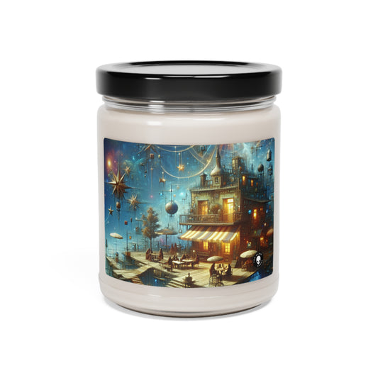 "Enchantement de cuisine : un monde fantaisiste d'objets vivants" - La bougie de soja parfumée Alien 9oz Réalisme magique