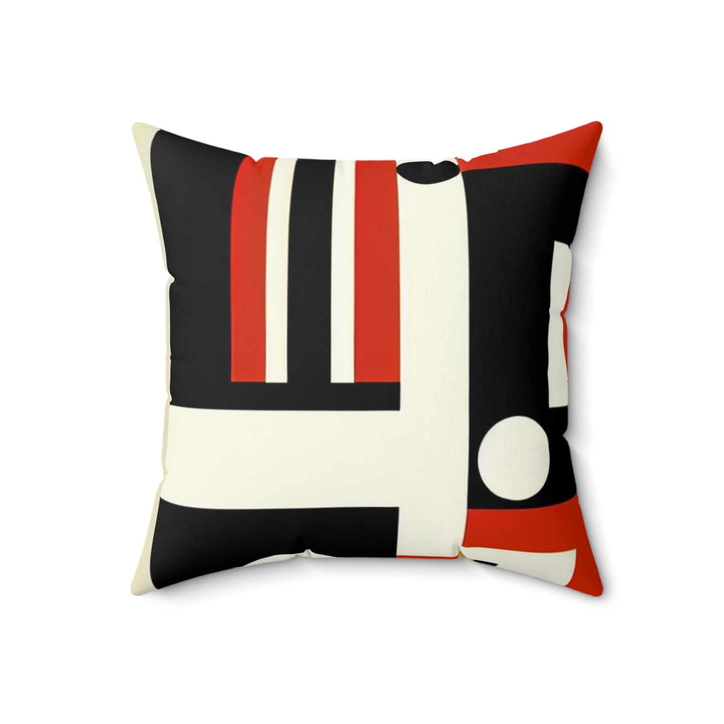 "Futurist Cityscape: Harmonizing Art and Technology in a Dynamic Constructivist Masterpiece"- The Alien Spun Polyester Square Pillow Constructivism