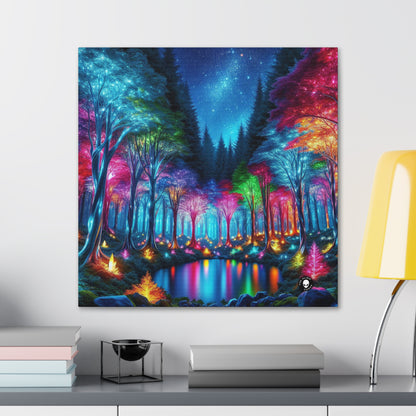 "Crystal Glow: The Enchanted Forest" - The Alien Canva