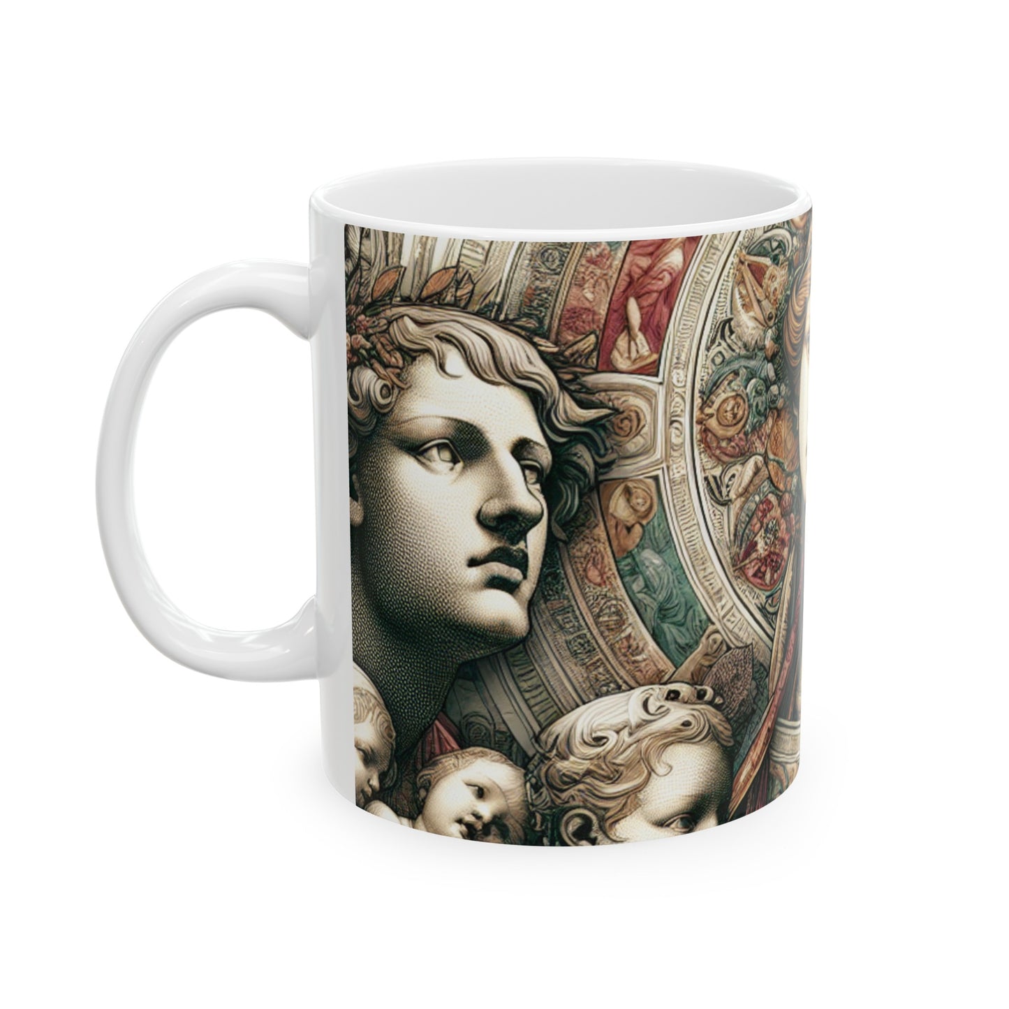 "Banquete místico: una fantasía renacentista" - Taza de cerámica The Alien 11oz Renaissance