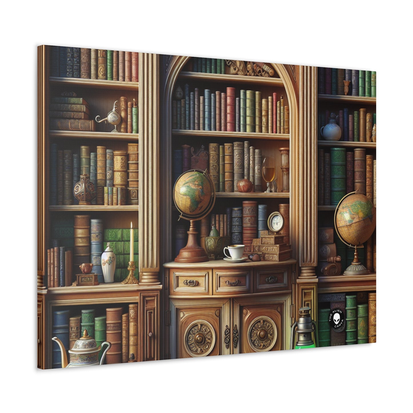 "Merveilles révélées : un voyage en trompe-l'œil dans une oasis sous-marine" - The Alien Canva Trompe-l'oeil