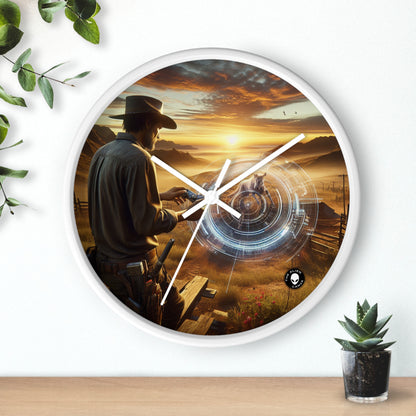 "Eternal Expressions: Portraits of Raw Emotion" - The Alien Wall Clock Photorealism