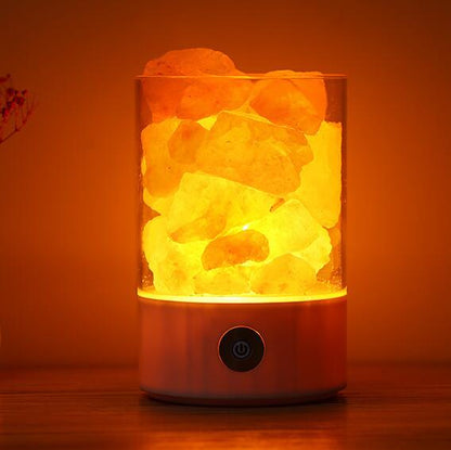 Lampe LED USB Crystal Light au sel de l'Himalaya