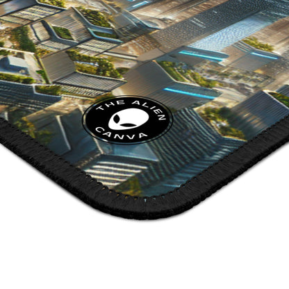 "Future Metropolis : Une utopie urbaine néo-futuriste" - Le tapis de souris Alien Gaming