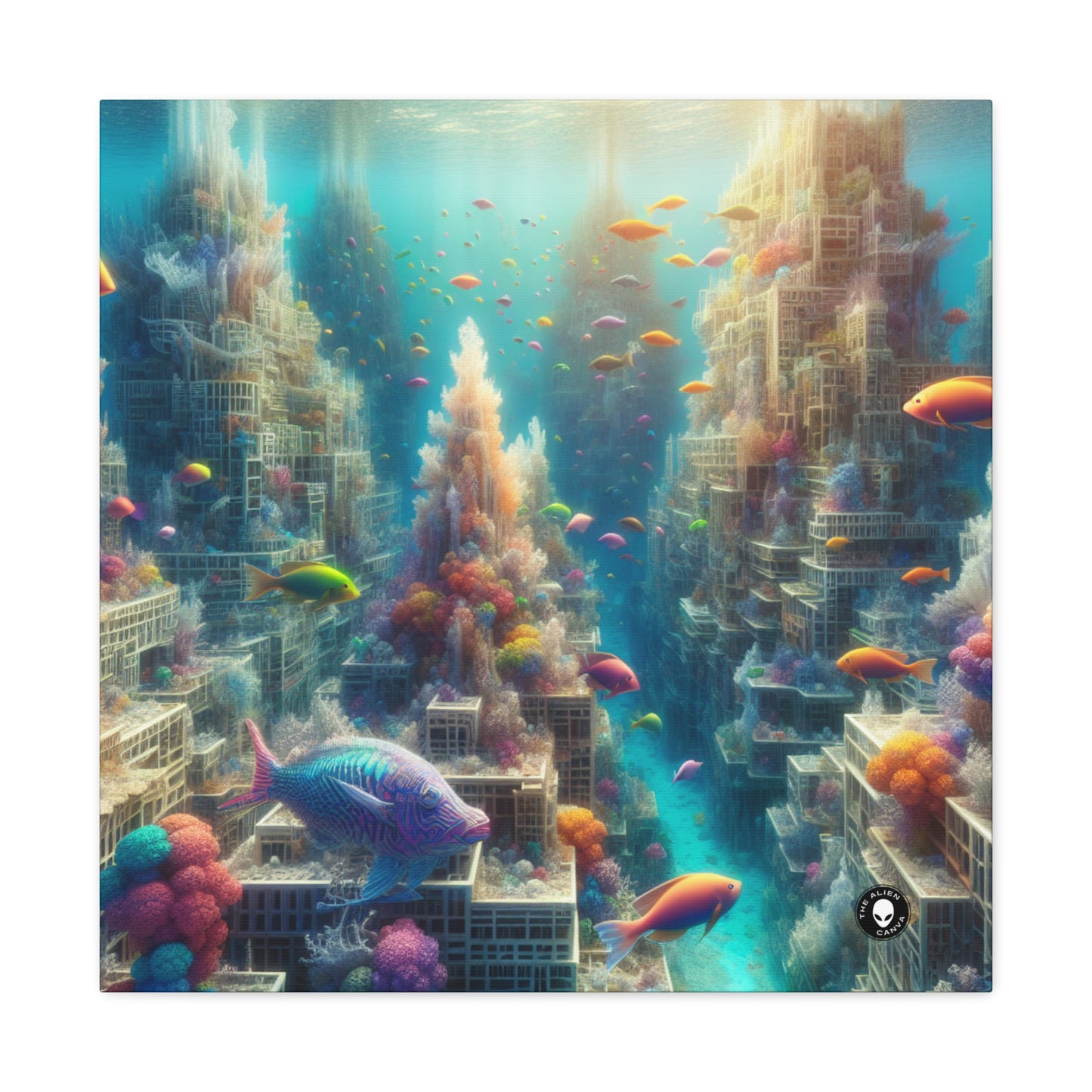 "Coralline City: A Surreal Underwater Wonderland" - The Alien Canva