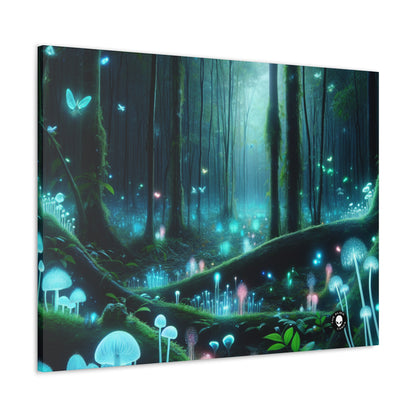 "Enchanted Night: Bioluminescent Forest" - The Alien Canva