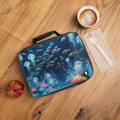 "Neon Dreams: The Underwater Wonderland"- The Alien Lunch Bag