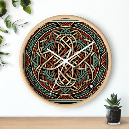 "Majesticiosa visión celta: una fascinante obra de arte inspirada en los acantilados de Moher" - The Alien Wall Clock Celtic Art