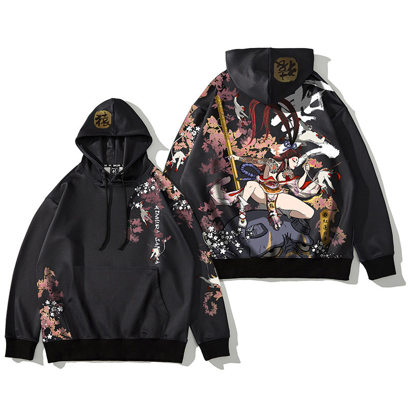 Printed hooded sweatshirt