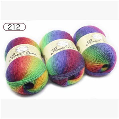 Rainbow ball of yarn