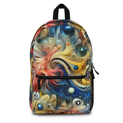 "The Timeless Garden: A Surreal Fusion of Nature and Time" - The Alien Backpack Surrealism