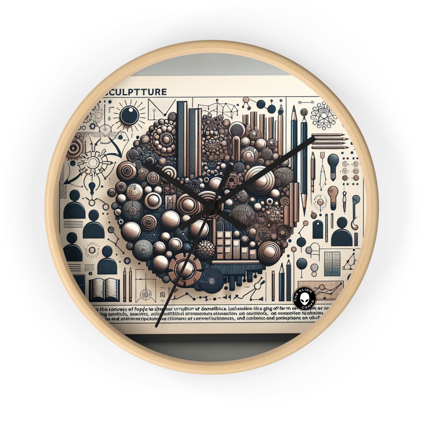 "Community Canvas: A Living Art Installation" - The Alien Wall Clock Social Sculpture