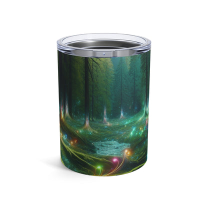 - Crystal-Enchanted Forest: A Tapestry of Light - The Alien Tumbler 10oz