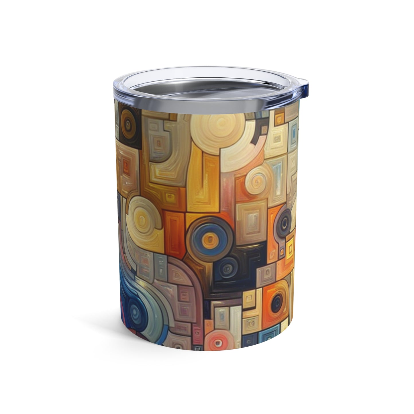 "Ritmos de la ciudad nocturna: una exploración urbana abstracta" - The Alien Tumbler 10oz Arte abstracto