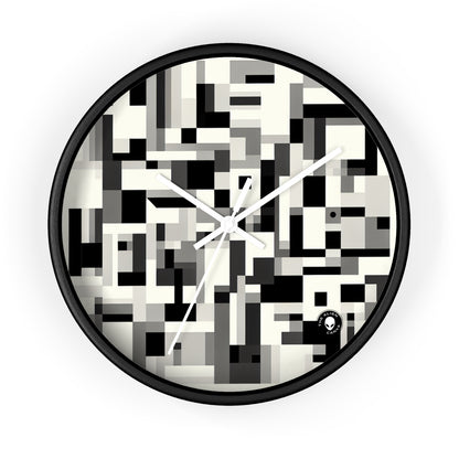 "Cityscape in Analytical Cubism" - The Alien Wall Clock Analytical Cubism