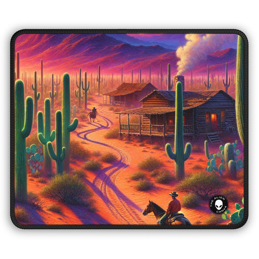 "Glowing rain: A city's reflection" - The Alien Gaming Mouse Pad Realism