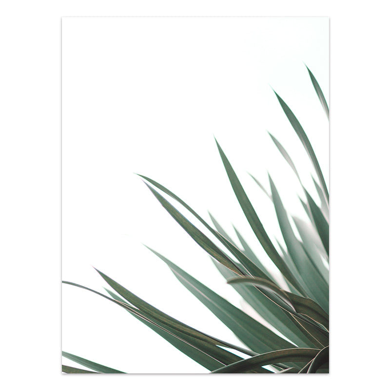 Affiche de plantes tropicales de style nordique, feuilles vertes Impression sur toile