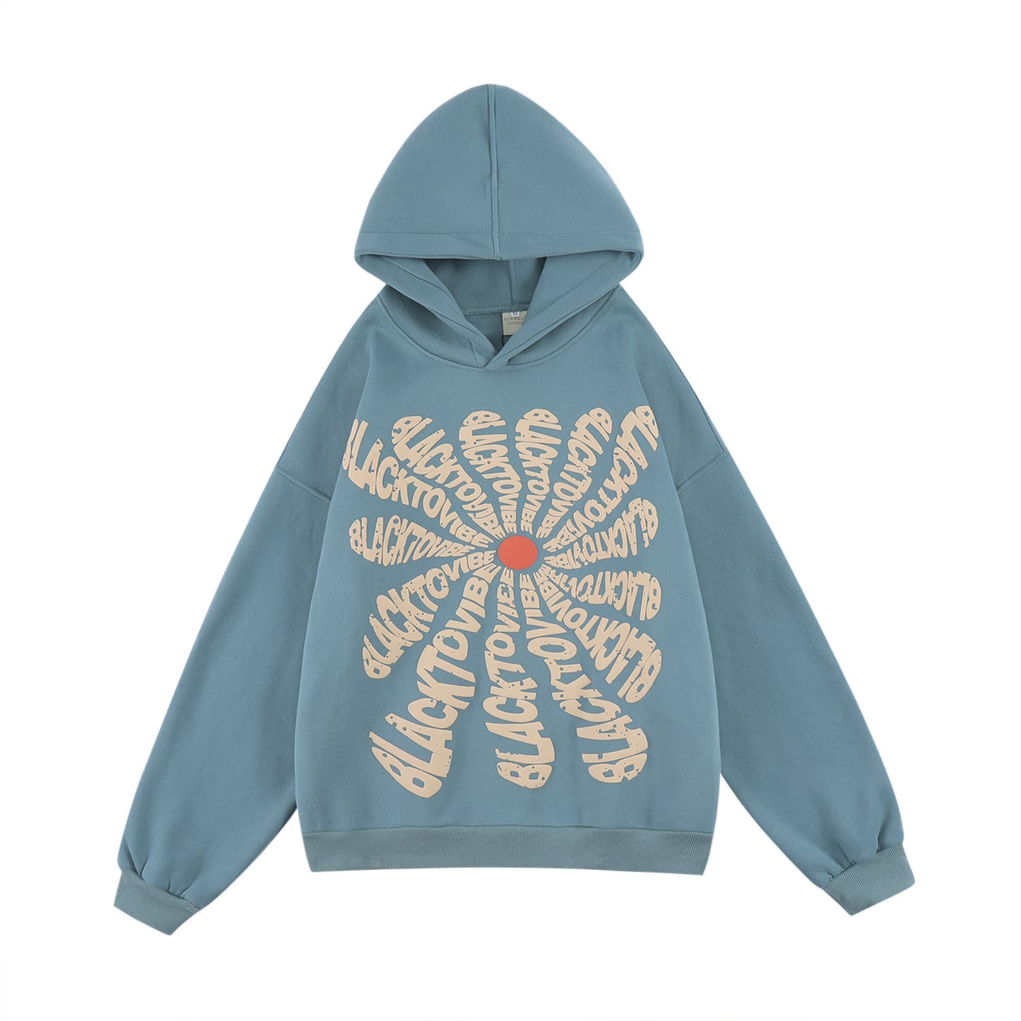 Men's New Plush Foam Printed Hoodie