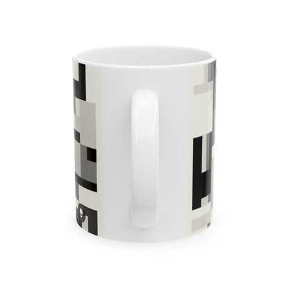 "Paysage urbain dans le cubisme analytique" - La tasse en céramique extraterrestre 11oz Cubisme analytique