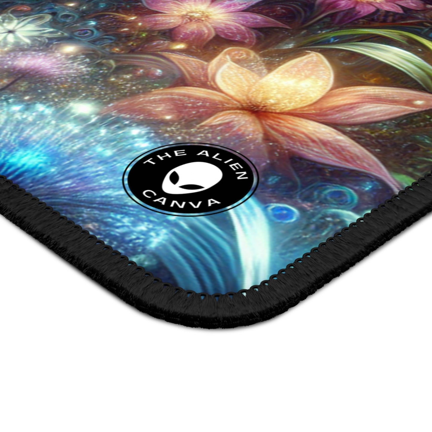 "Forêt fleurie au clair de lune enchantée" - Le tapis de souris de jeu Alien