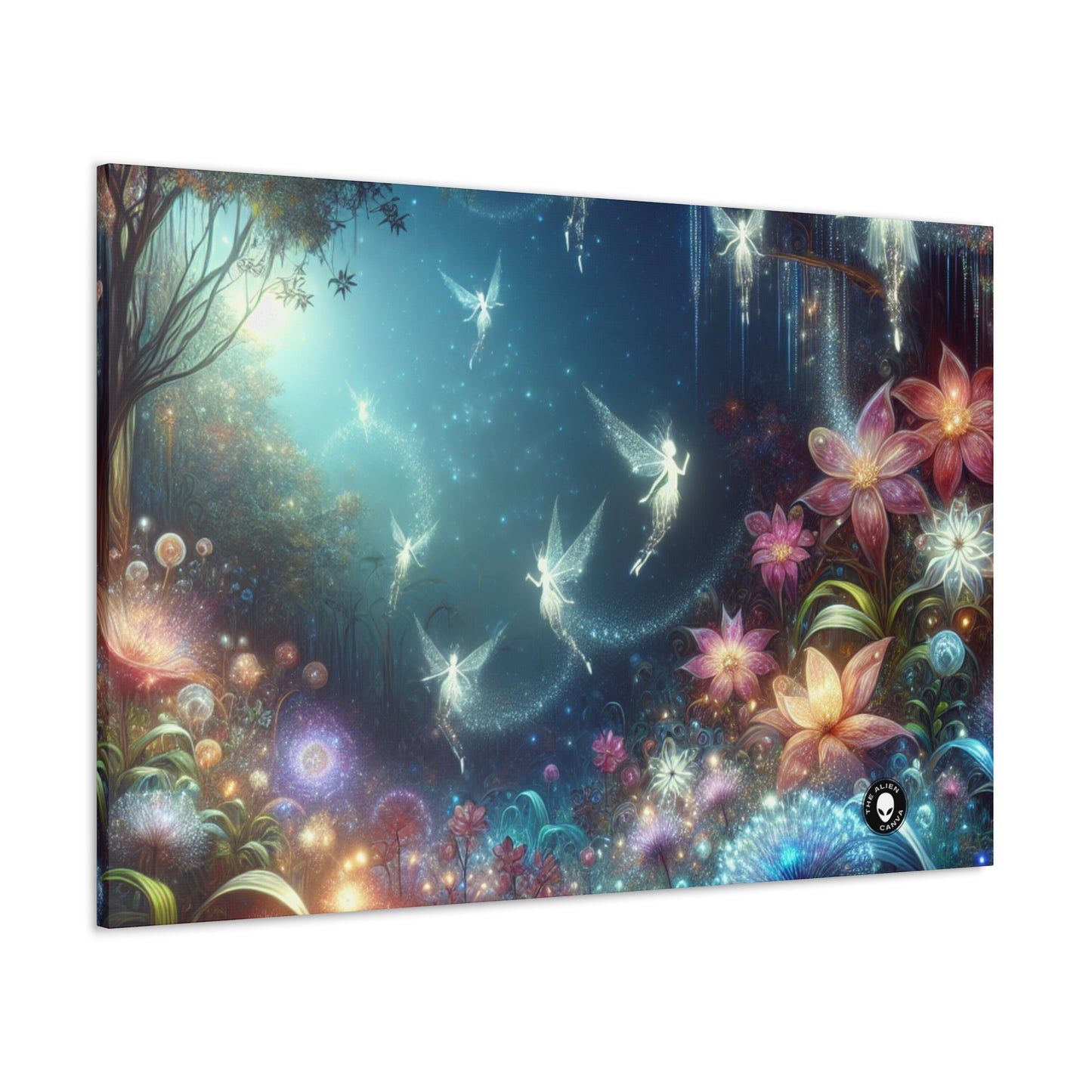 "Enchanted Moonlit Flower Forest" - The Alien Canva