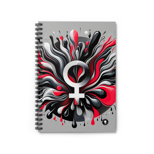 "Borders Broken: A Provocative Journey into Transgressive Art" - The Alien Spiral Notebook (Ruled Line) Transgressive Art