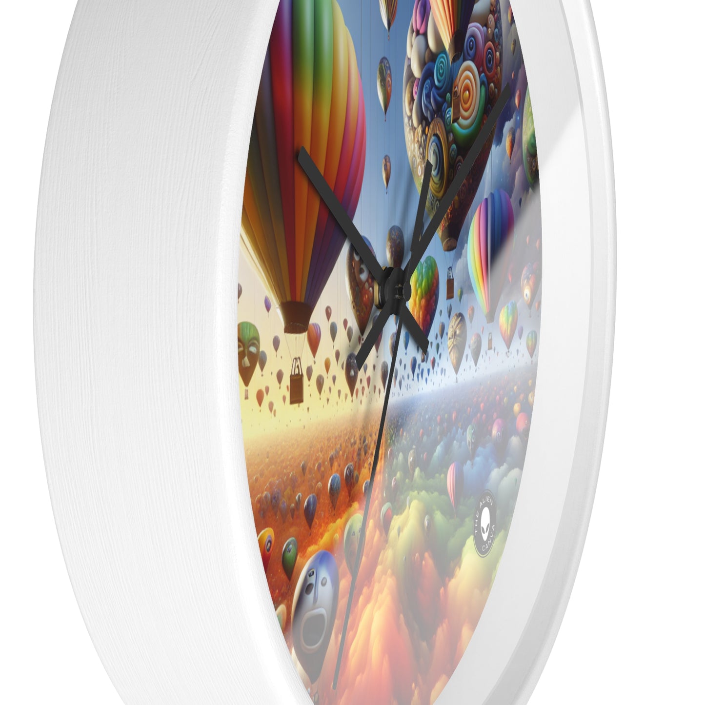 "Emotional Skyline: A Surreal Balloon Landscape" - The Alien Wall Clock