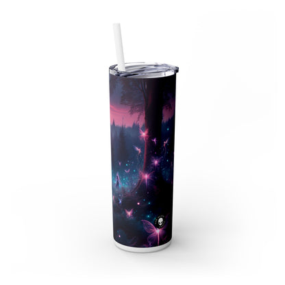 Bosque de luciérnagas encantado - Vaso estrecho con pajita de 20 oz de Alien Maars®