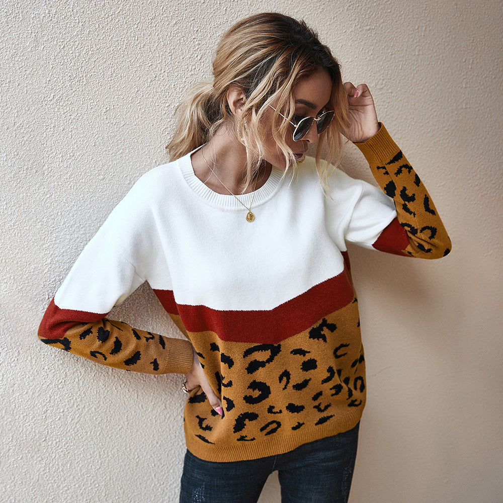 Camiseta con estampado de leopardo de moda