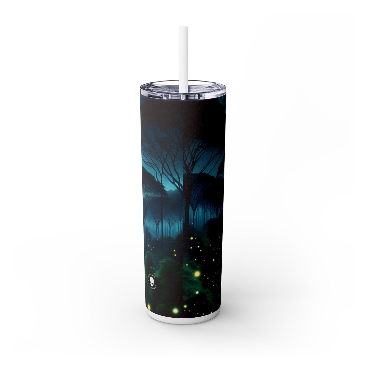 « Moonlit Enchantment » - Le verre fin Alien Maars® avec paille 20 oz