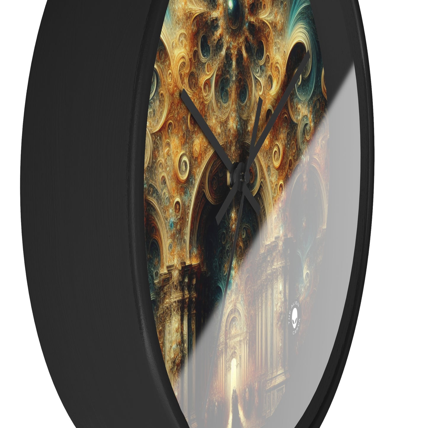 "Opulent Feasting: A Baroque Banquet" - The Alien Wall Clock Baroque