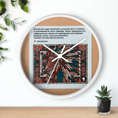 "Resilience Unveiled: A Postcolonial Celebration" - The Alien Wall Clock Postcolonial Art