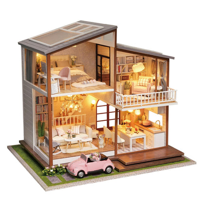 Loft villa fait à la main petite maison modèle cadeau d'anniversaire créatif fille