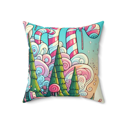 "Sugar Wonderland"- The Alien Spun Polyester Square Pillow